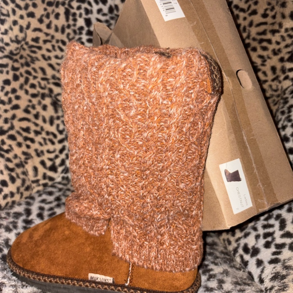 Muk Luks Brown Ankle Boots